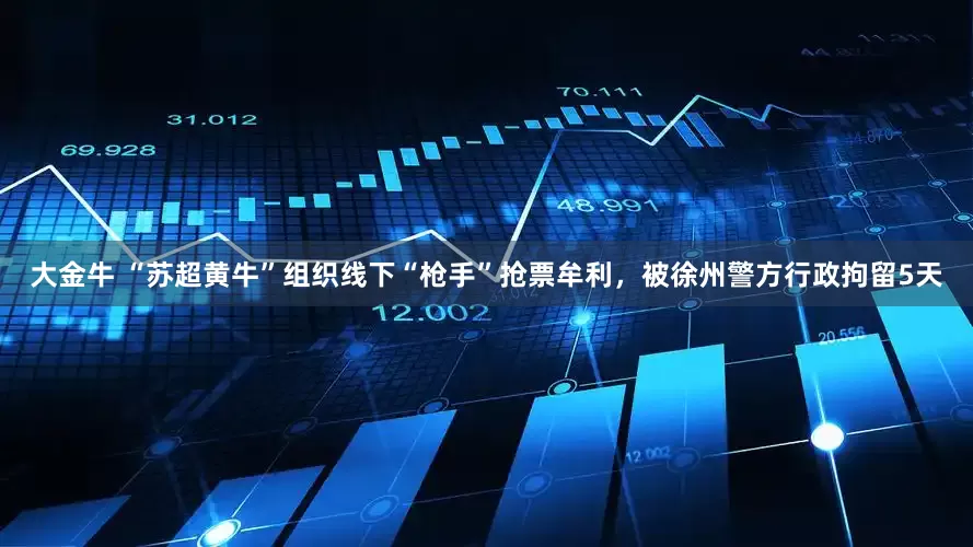大金牛 “苏超黄牛”组织线下“枪手”抢票牟利，被徐州警方行政拘留5天